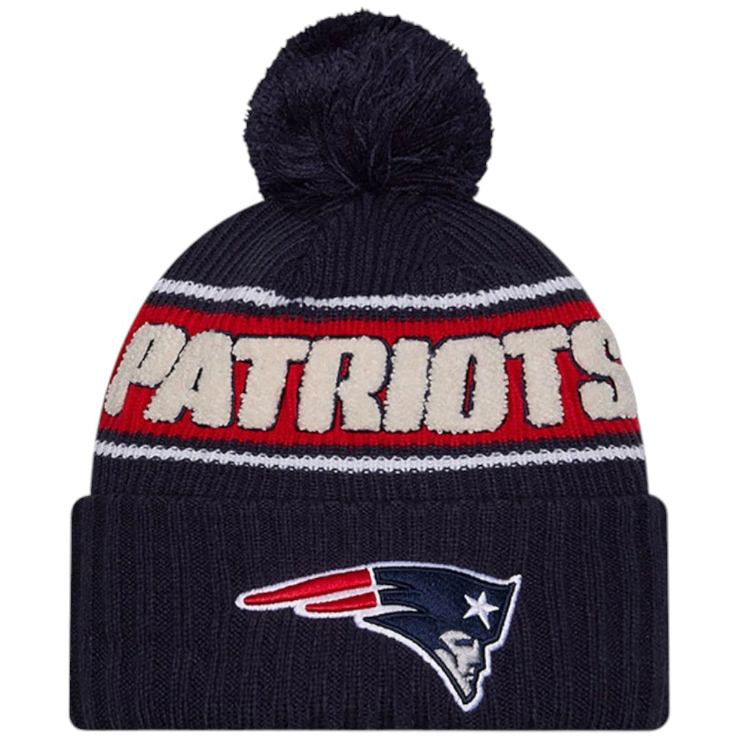 New Era NFL Patriots 24 Bobble Hat Red