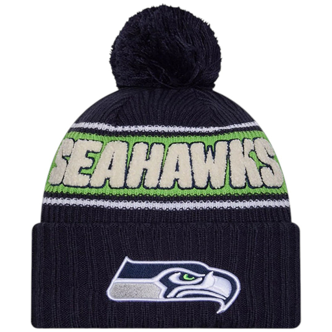 New Era NFL Seahawks 24 Bobble Hat Green