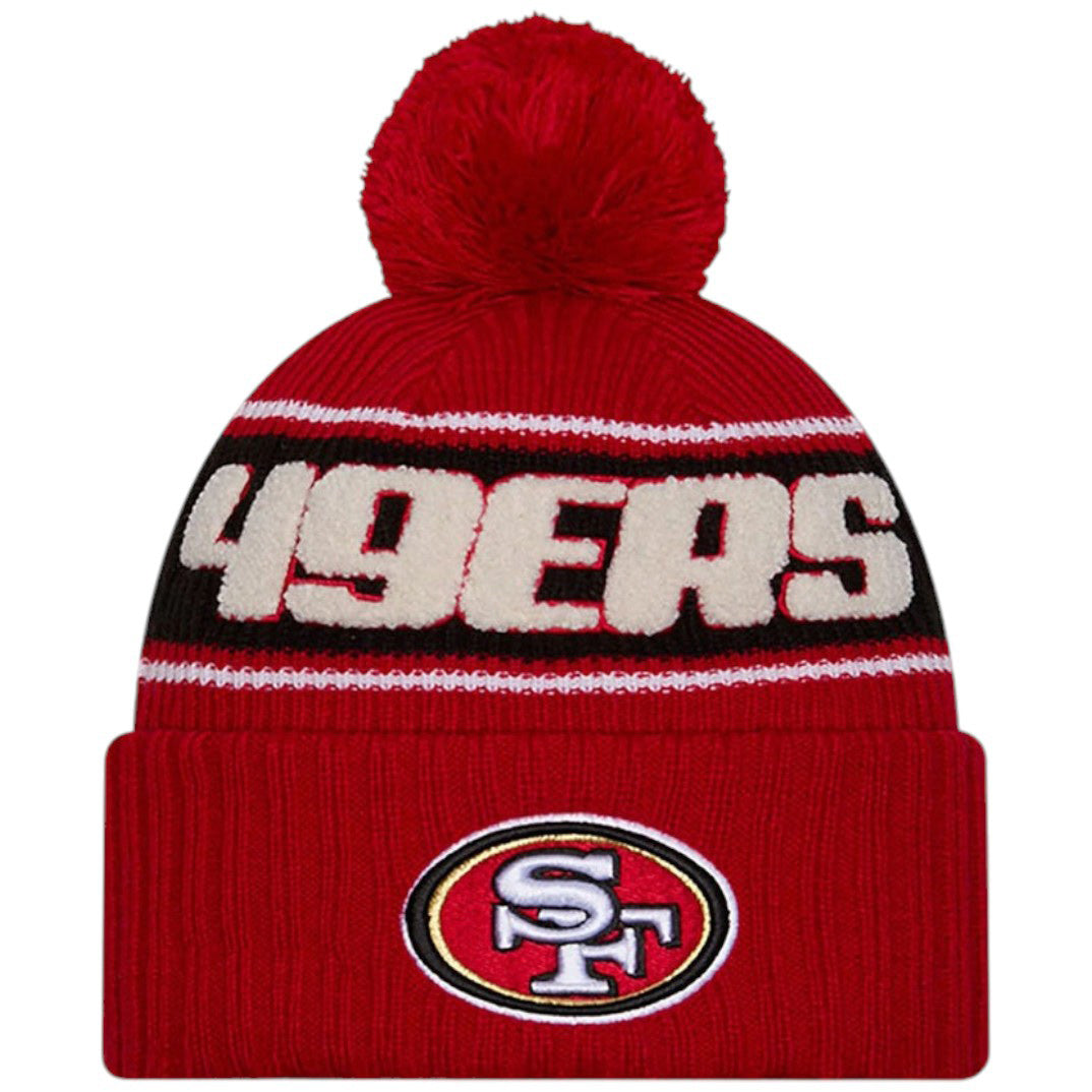 New Era NFL 49ers 24 Bobble Hat Red