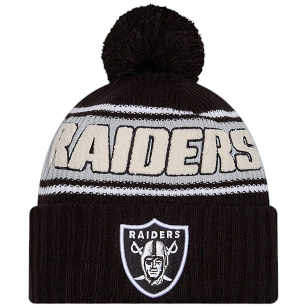 New Era NFL Raiders 24 Bobble Hat Black