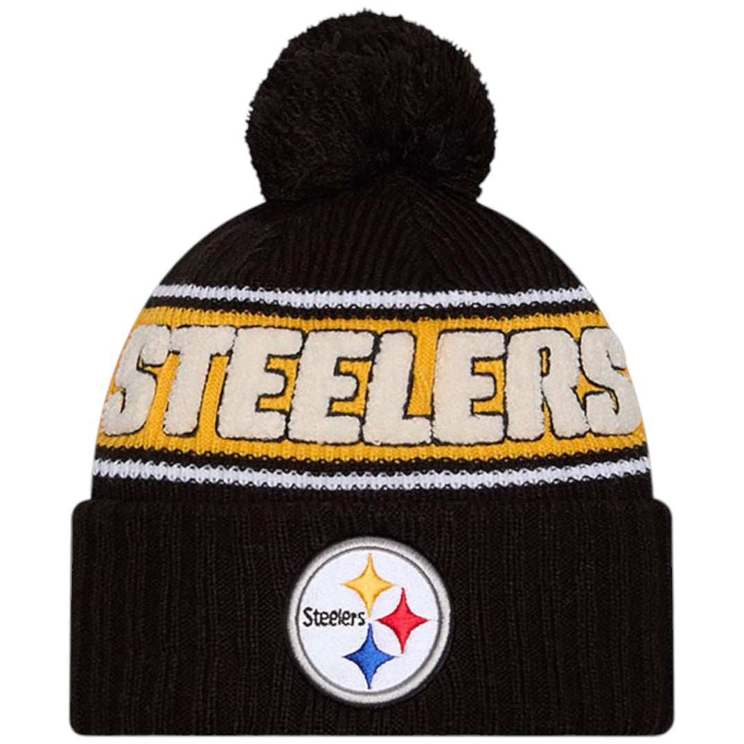 New Era NFL Steelers 24 Bobble Hat Black