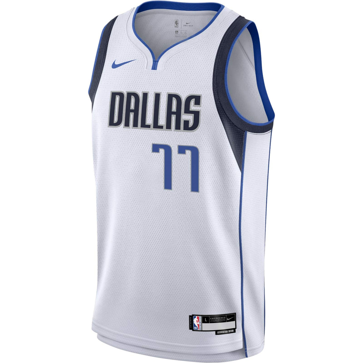 Nike Mavs Doncic 77 Kid Assoc Jersey Wht