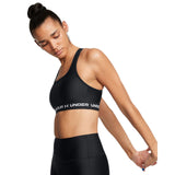 UA CROSSBACK Mid Bra Black/White