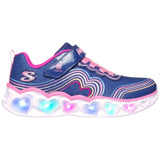 Skechers Girls Heart Light Retro Navy