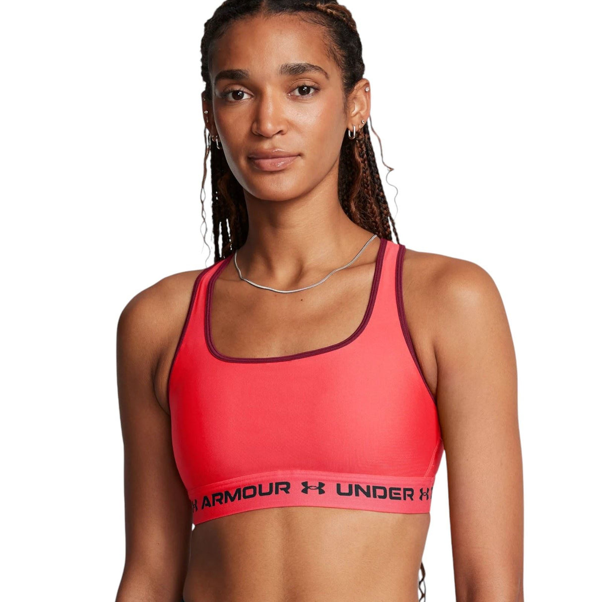 Under Armour Crossback Mid Wmns Bra Red