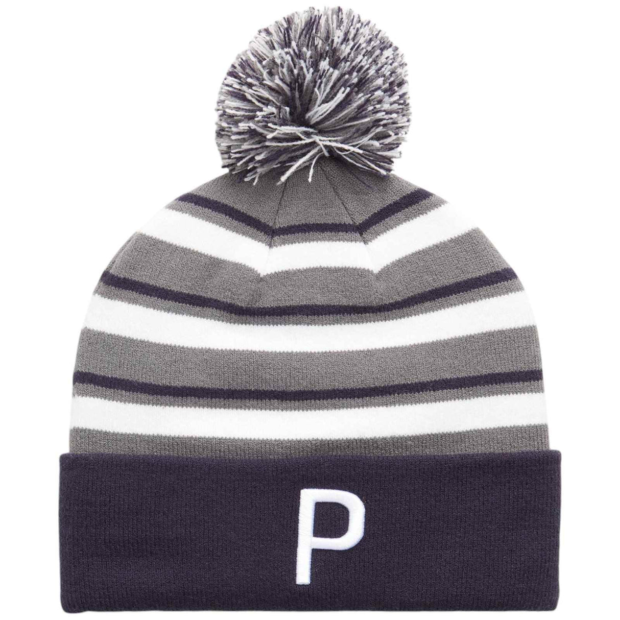 Puma WRMLBL Stripe Pom Beanie Navy