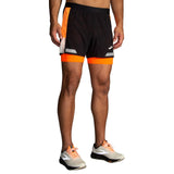 Brooks Run Visible Men 5 2in1Shrt2.0 Blk