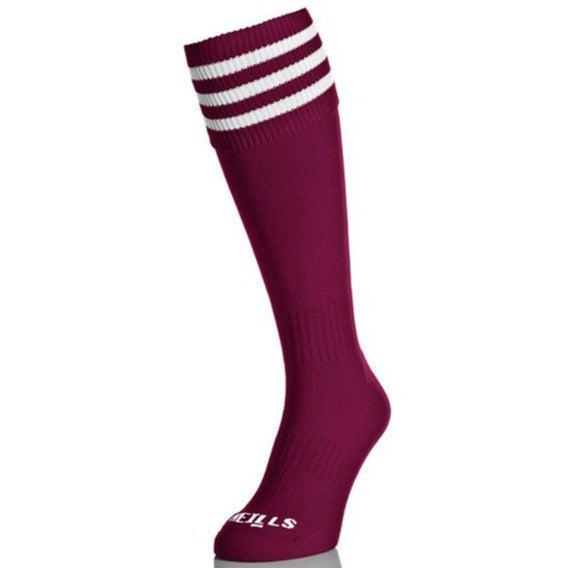 O'Neills Sock Maroon/White Bars