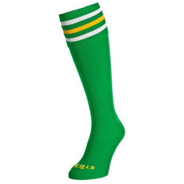 O'Neills Kids Sock Green White/Gold Bars