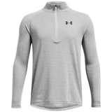 UA Tech Textured Kids HZ Top Grey