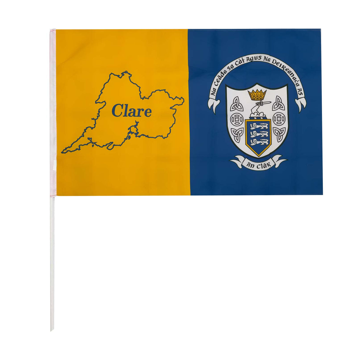 TEAM CAR FLAG Clare Handheld Flag Blue