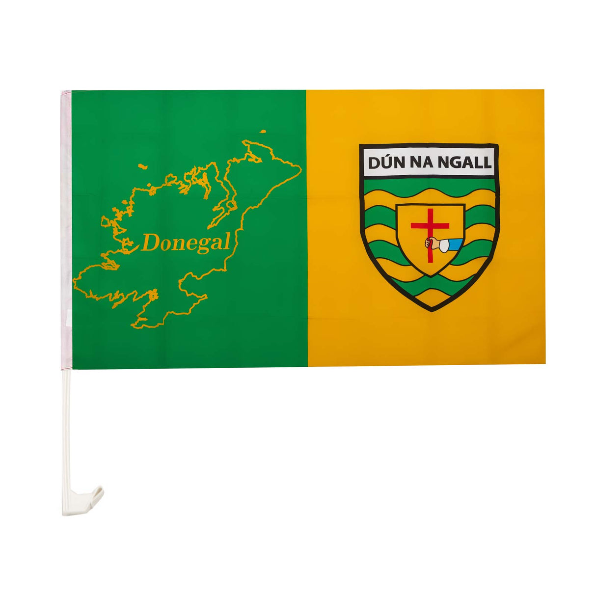 TEAM CAR FLAG Donegal Car Flag Green