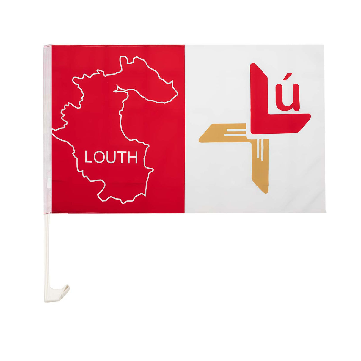 TEAM CAR FLAG Louth Car Flag Red