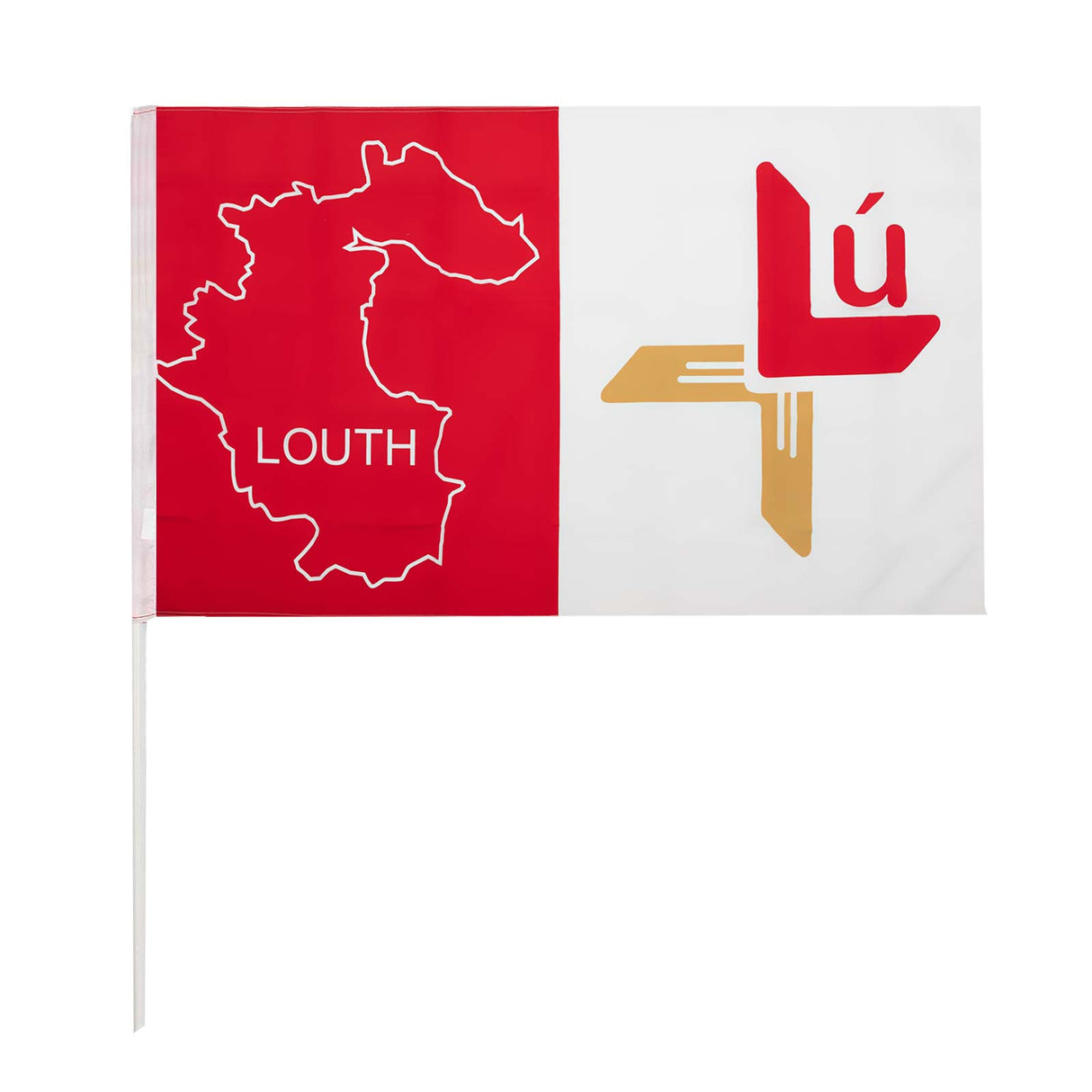 TEAM CAR FLAG Louth Handheld Flag Red