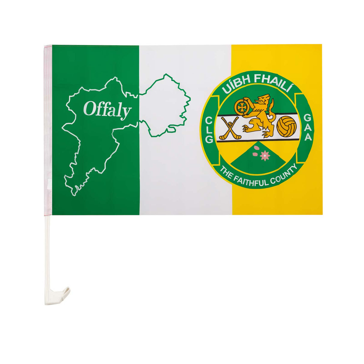 TEAM CAR FLAG Offaly Car Flag Green