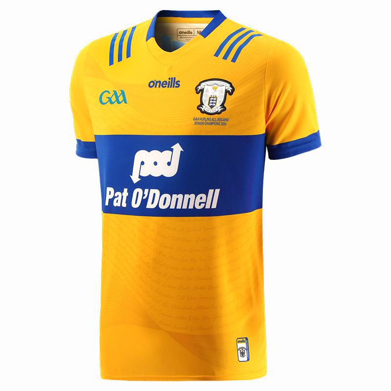 O'Neills Clare 24 Champions Jersey Ylw