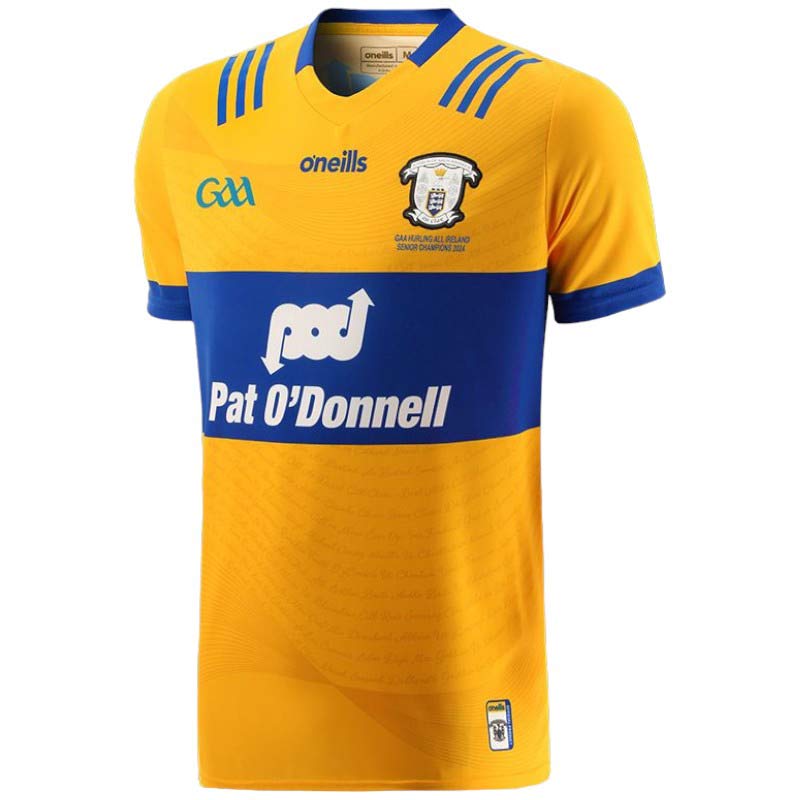 O'Neills Clare 24 Champions Kids Jsy Ylw
