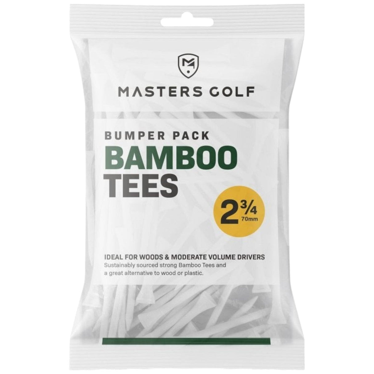 Masters Bamboo 2 3/4in Tee Bag 110 White