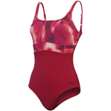 Speedo Wmn Shaping Contour Prt Suit Red