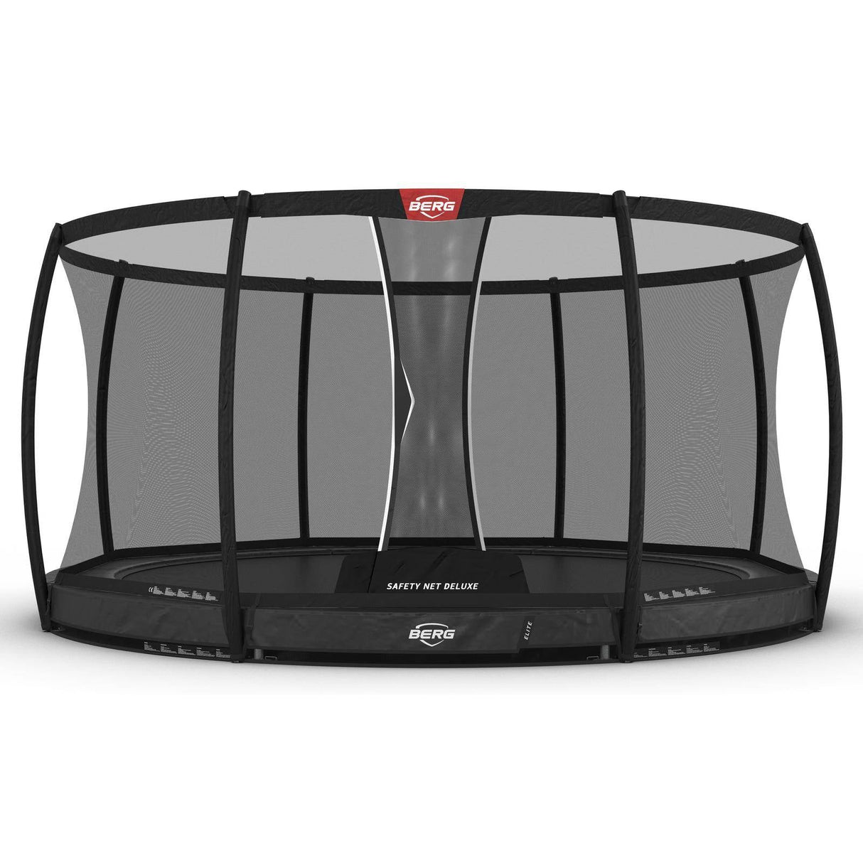 BERG Elite InGround 430 Trampoline Grey + Safety Net Deluxe