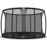 BERG Elite InGround 430 Trampoline Grey + Safety Net DLX XL
