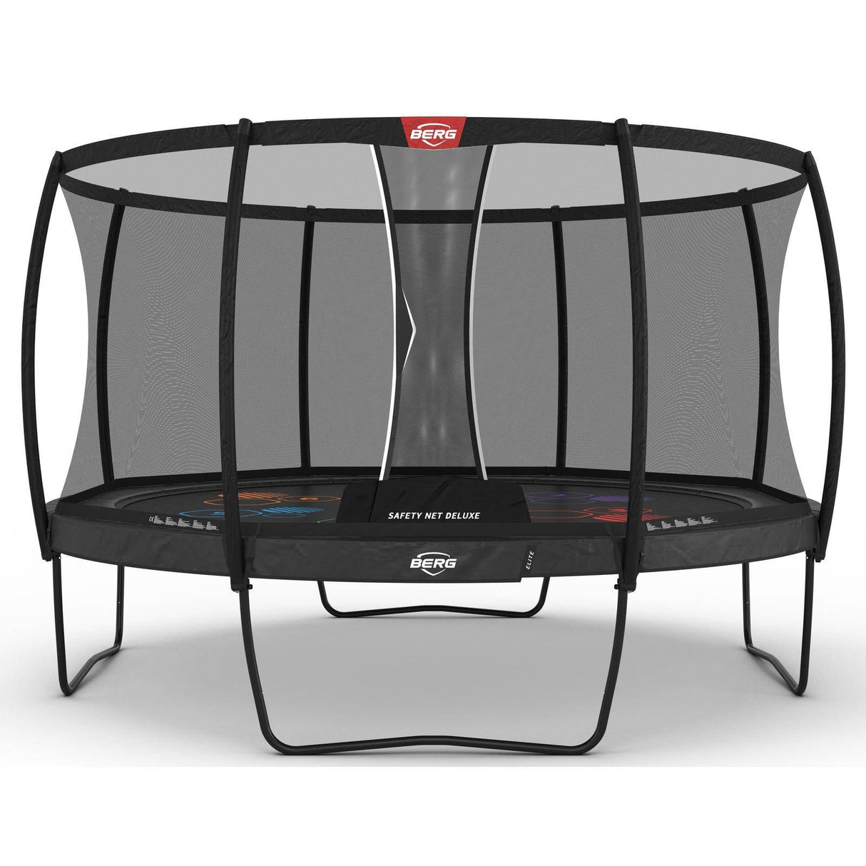 BERG Elite Regular 430 Trampoline Grey Levels + Safety Net Deluxe
