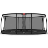 BERG Grand Elite InGround 520 Trampoline Grey + Safety Net Deluxe