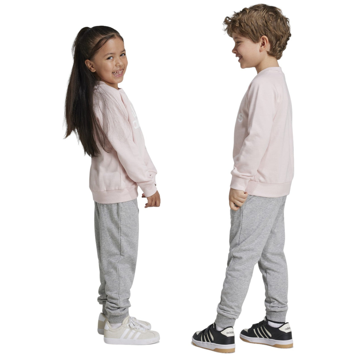 adidas LK BOS Girls Tracksuit Pink