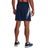 UA Men's Woven Graphic Shorts Navy