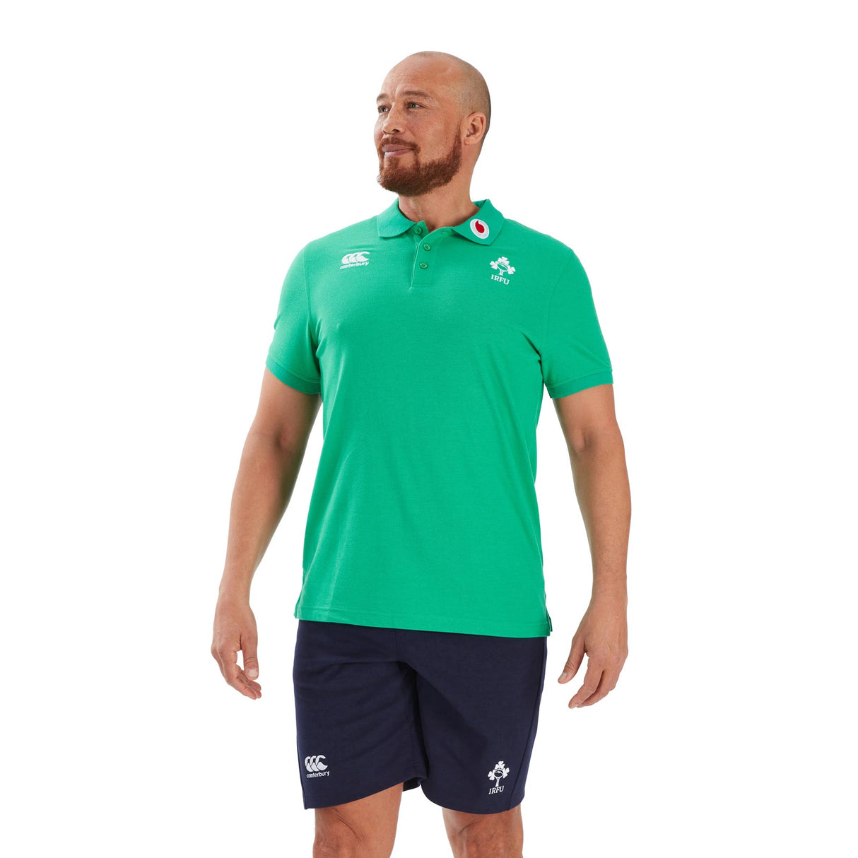 Canterbury IRFU 22 Team Polo Shirt Green