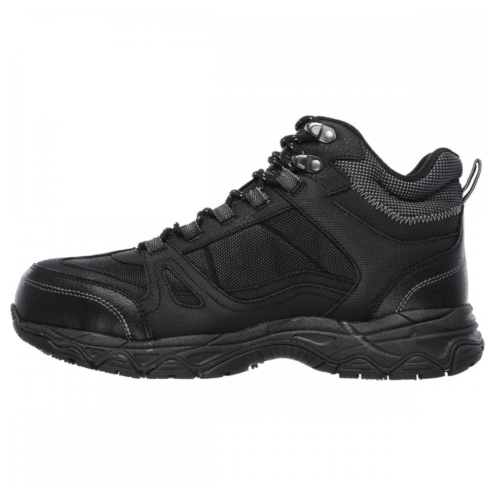 Skechers Ledom Work Mens Boots Black