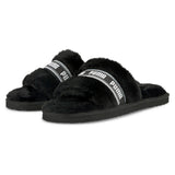 PUMA FLUFF KIDS UNISEX SLIPPERS BLACK