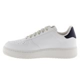 VICTORIA FAUX LEATHER SNEAKER UNI WHT/PN
