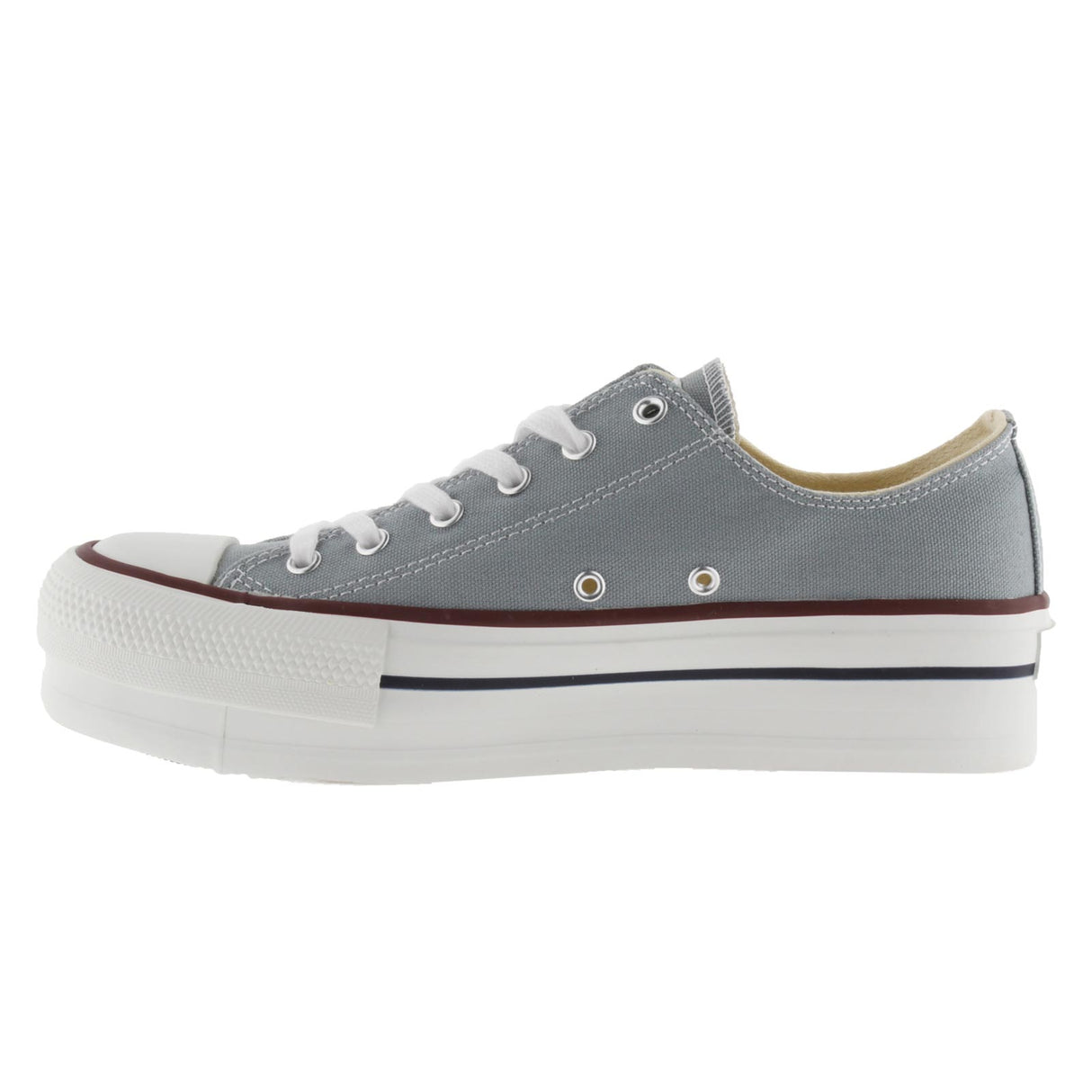 VICTORIA CANVAS PLATFORM SNEAKER GRY