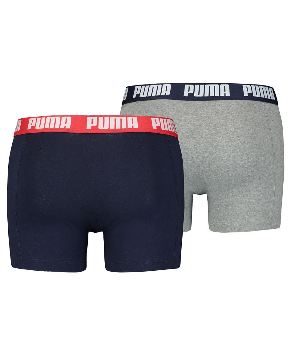 Puma Basic Boxer 2PK Navy/Grey