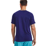 UA Mens Rush Emboss SS Tee Blue