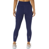 ASICS WOMENS RACE HIGH WAIST TIGHT BLUE
