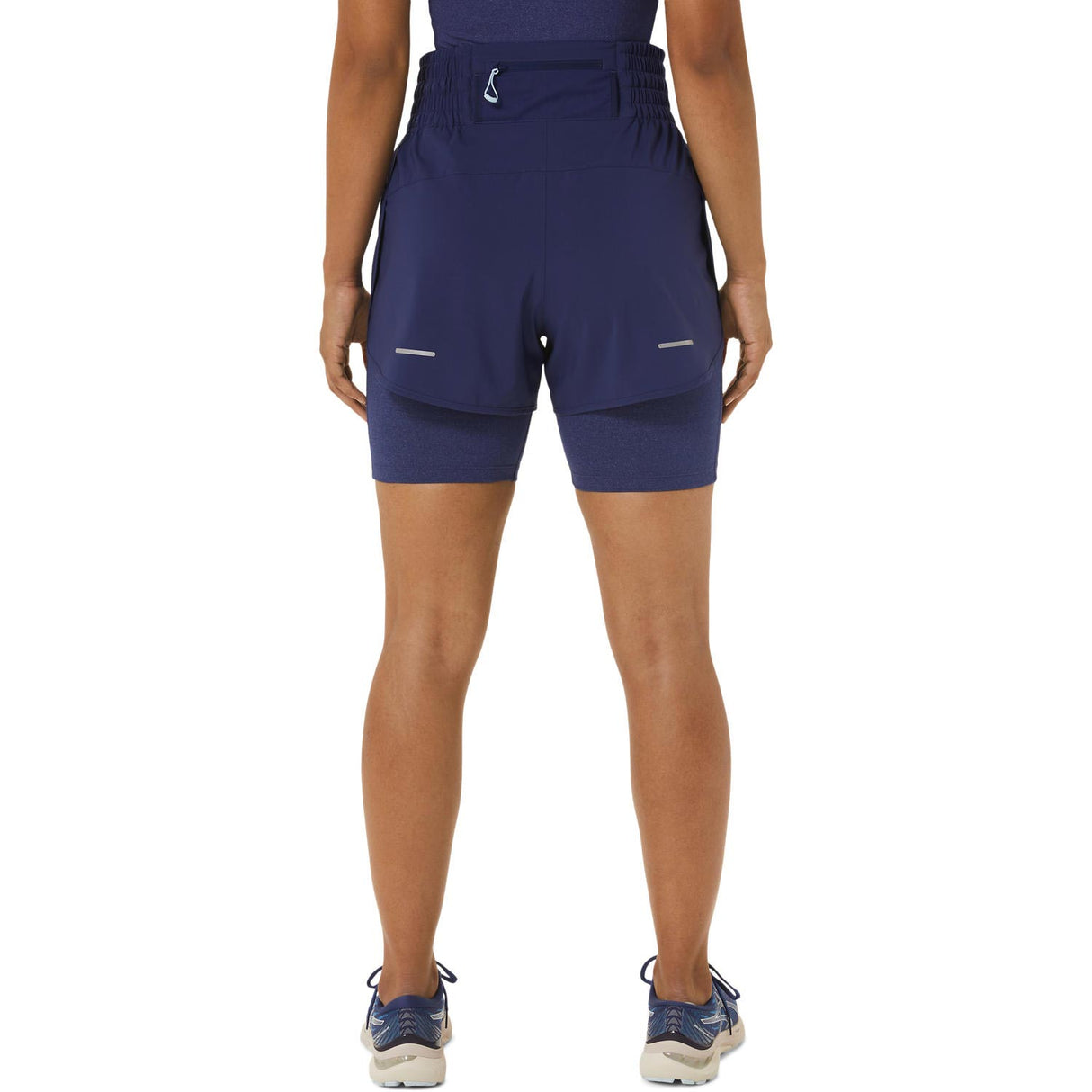 ASICS WOMENS NAGINO 4IN RUN SHORT BLUE