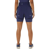 ASICS WOMENS NAGINO 4IN RUN SHORT BLUE