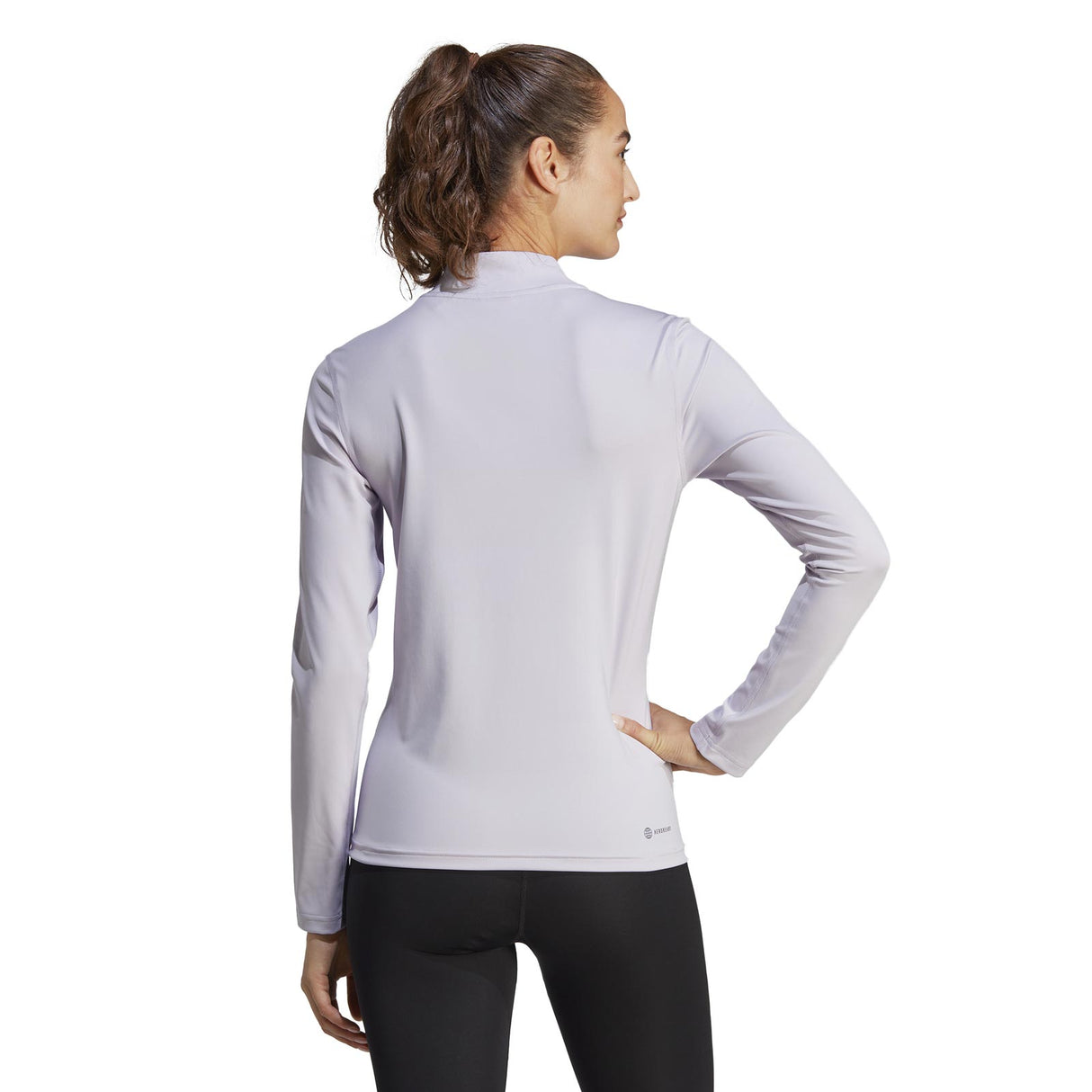 adidas Womens TF Training QZ LS Purple