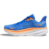 Hoka Clifton 9 Wide Fit Mens Blue/Orange
