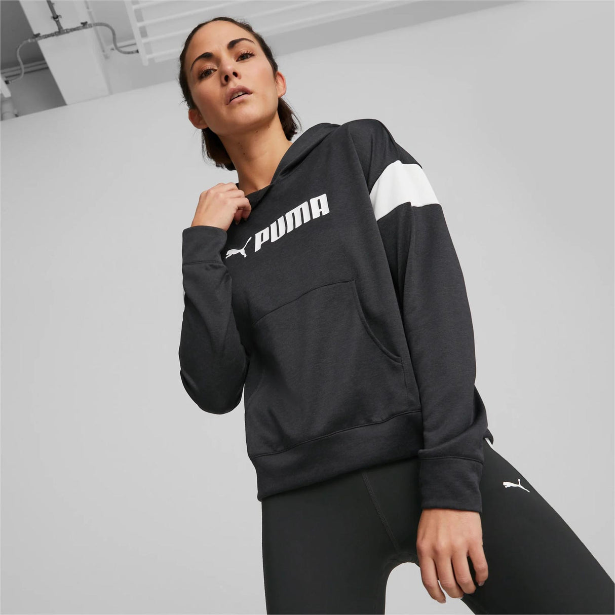 Puma Wmns Fit Tech Knit Hoodie Blk