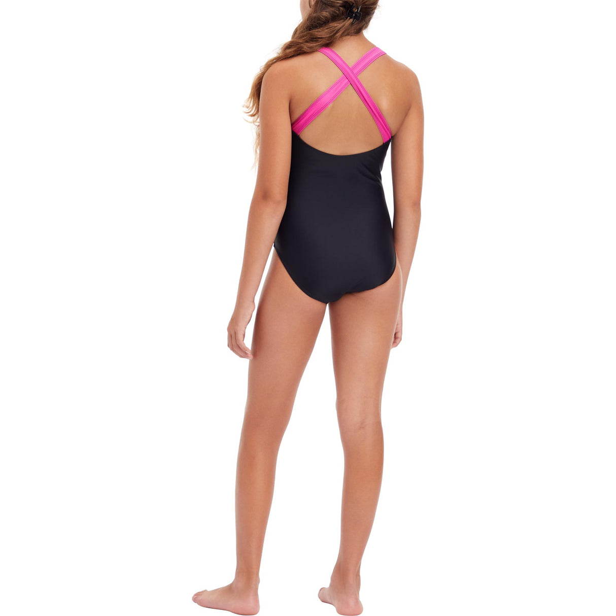 Energetics Girls Roosa Swimsuit Blk/Pnk