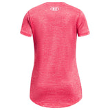 UA GIRLS TECH BL TWIST SS TEE PINK