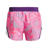 UA Kids Fly By Printed Short Pink