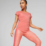 Puma Wmns Training Heather Cat Tee Pink