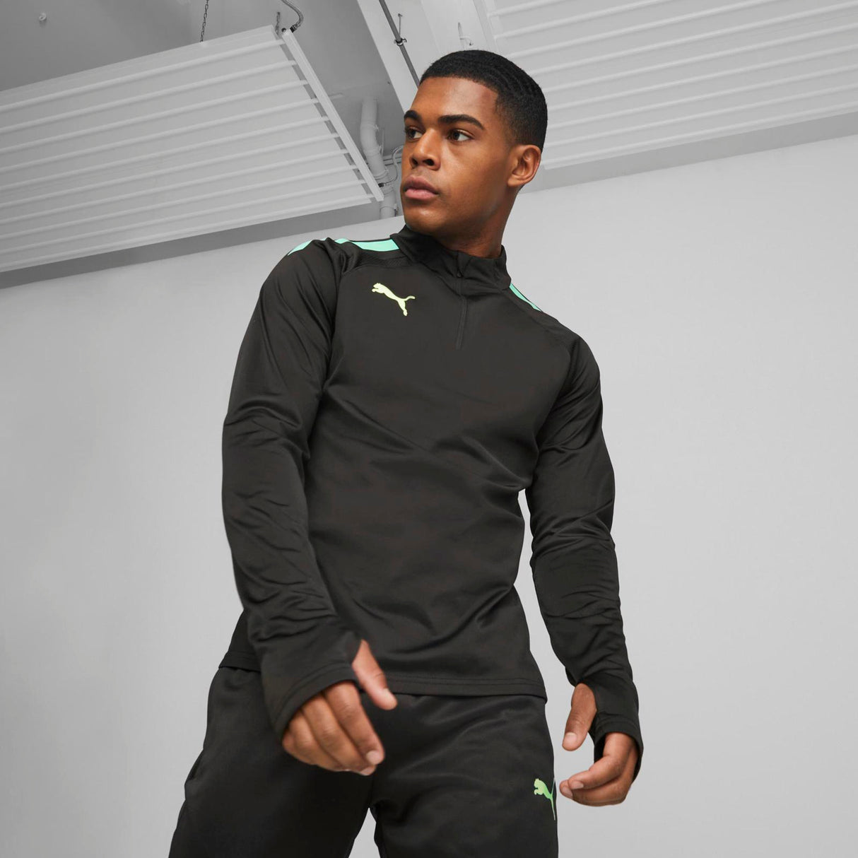 Puma Mens Team Liga QZ Top Black