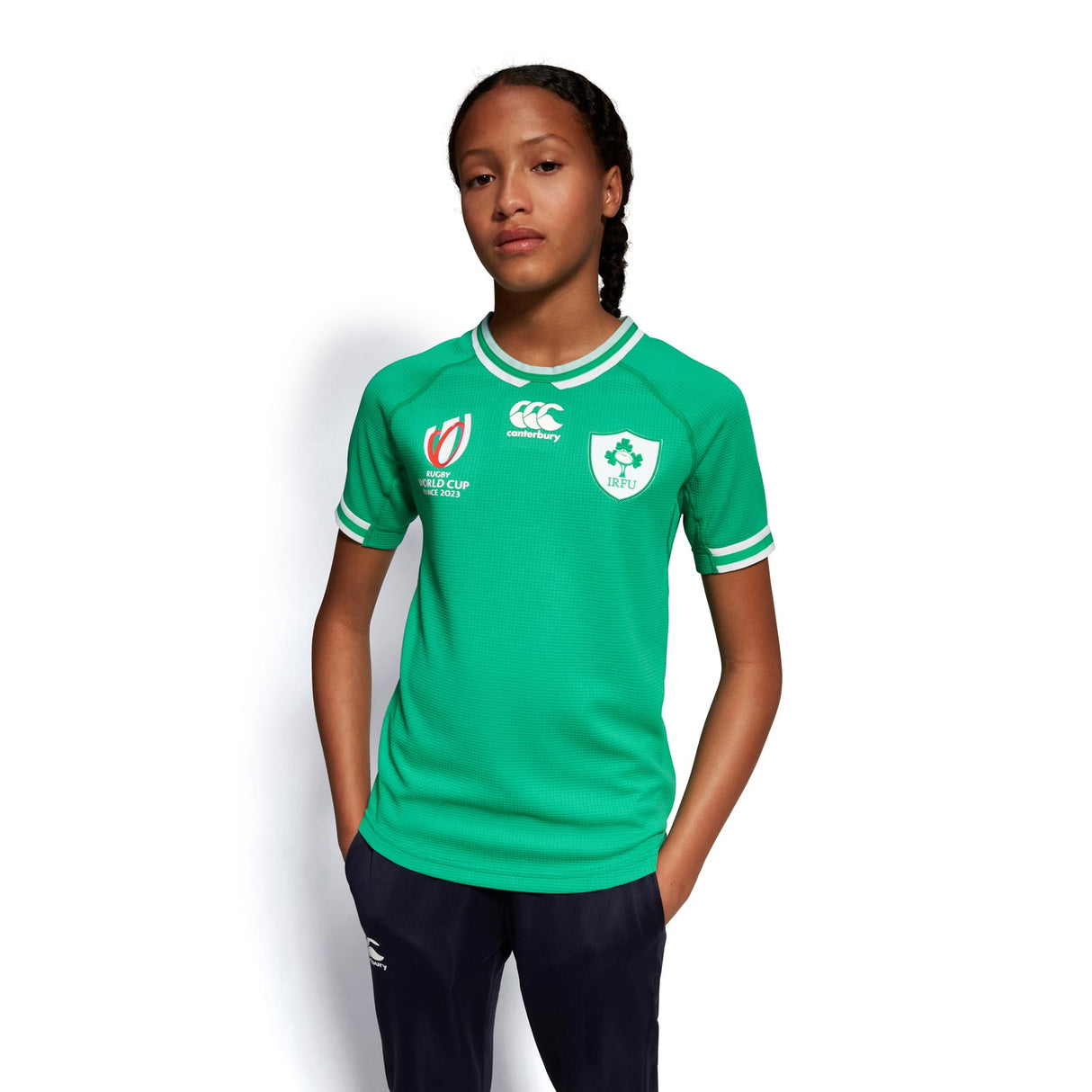 CCC IRFU Jnr RWC23 Home Pro Jersey Green
