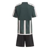 adidas Man Utd 23 Kids Away Mini Kit Grn
