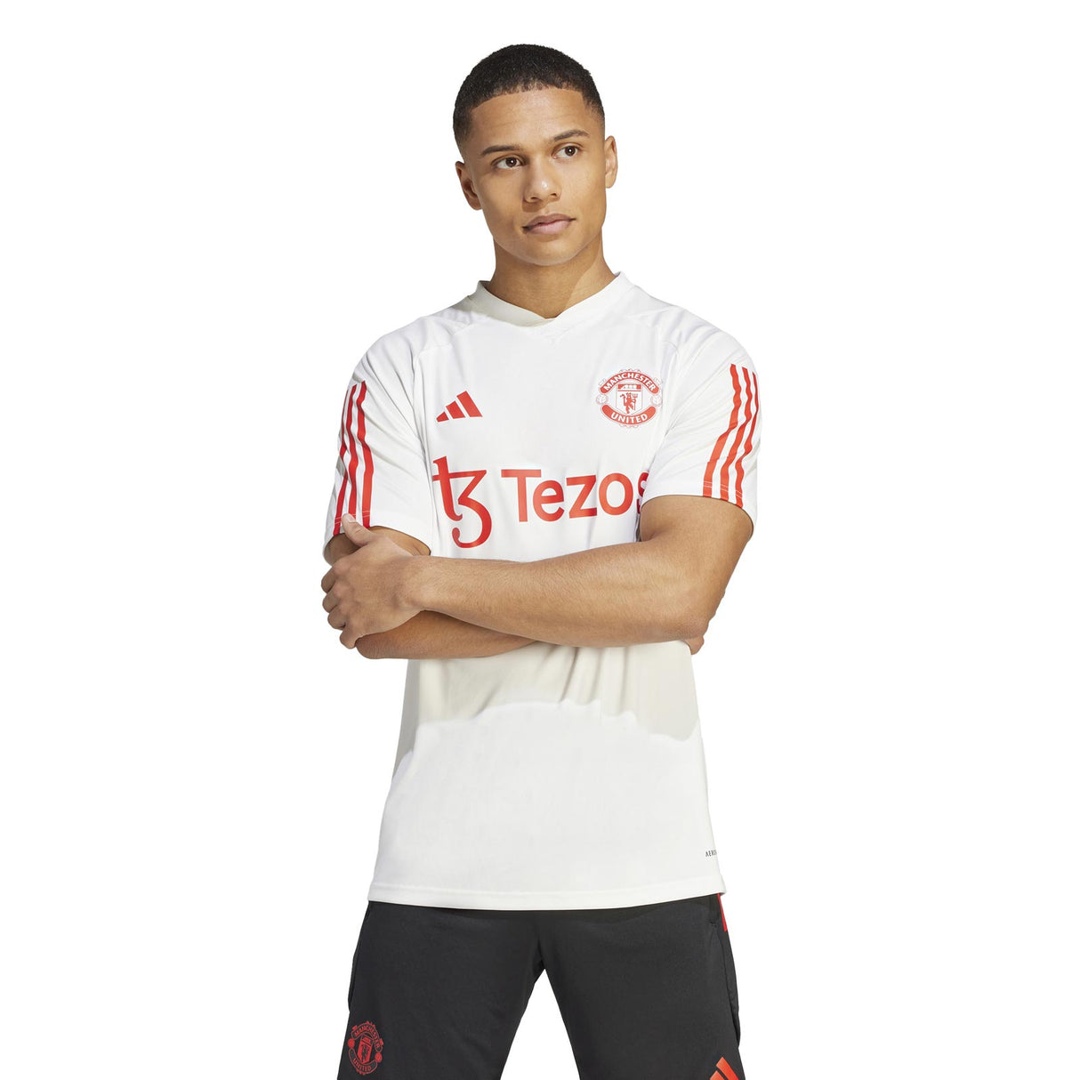 adidas Man Utd 23 Training Jersey White